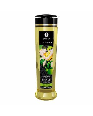 Органічна масажна олія Shunga ORGANICA – Exotic green tea (240 мл) з вітаміном Е