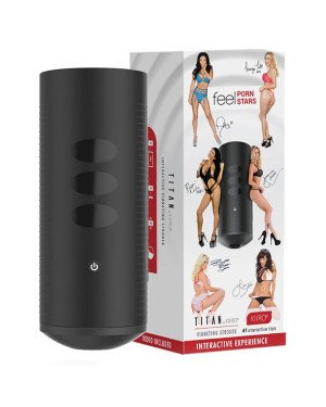 Інтерактивний мастурбатор Kiiroo Titan Feel Pornstars Experience, 9 вібромоторів, теледільдоніка