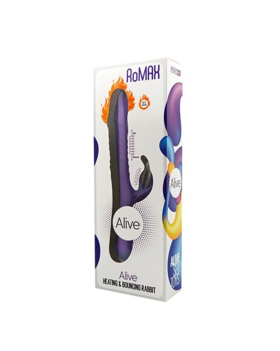 Вібратор-кролик з підігрівом і ротацією Alive RoMAX Purple Вібратор-кролик з підігрівом і ротацією Alive RoMAX Purple