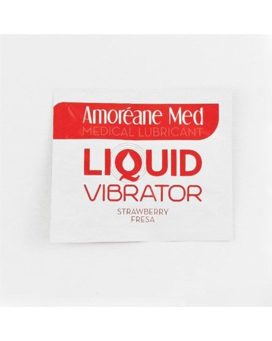Пробник лубриканта з ефектом вібрації Amoreane Med Liquid Vibrator Strawberry (2 мл) Пробник лубриканта з ефектом вібрації Amoreane Med Liquid Vibrator Strawberry (2 мл)