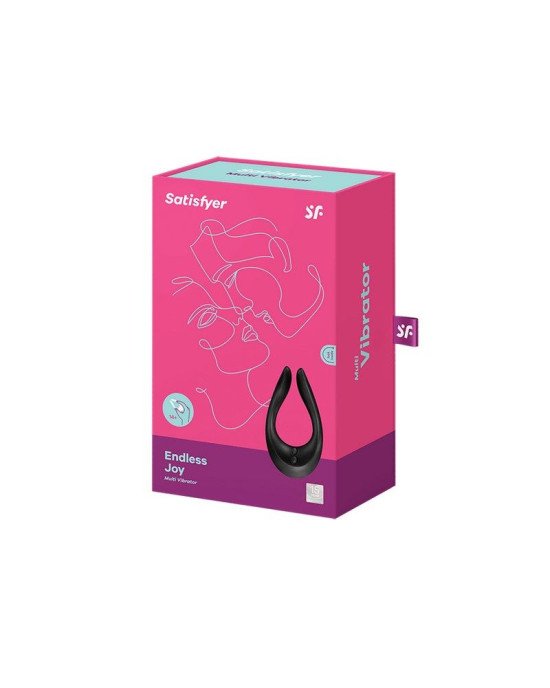 Вібратор для пар Satisfyer Endless Joy Black, 3 незалежні мотори, багатофункціональний Вібратор для пар Satisfyer Endless Joy Black, 3 незалежні мотори, багатофункціональний