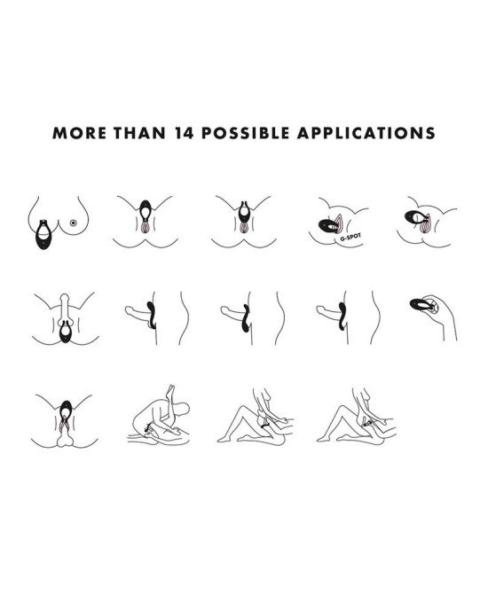Вібратор для пар Satisfyer Endless Joy Black, 3 незалежні мотори, багатофункціональний Вібратор для пар Satisfyer Endless Joy Black, 3 незалежні мотори, багатофункціональний