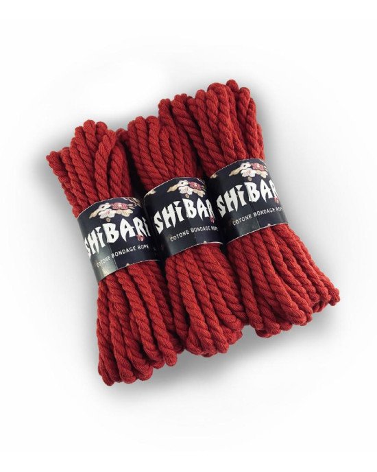 Бавовняна мотузка для шібарі Feral Feelings Shibari Rope, 8 м червона Бавовняна мотузка для шібарі Feral Feelings Shibari Rope, 8 м червона