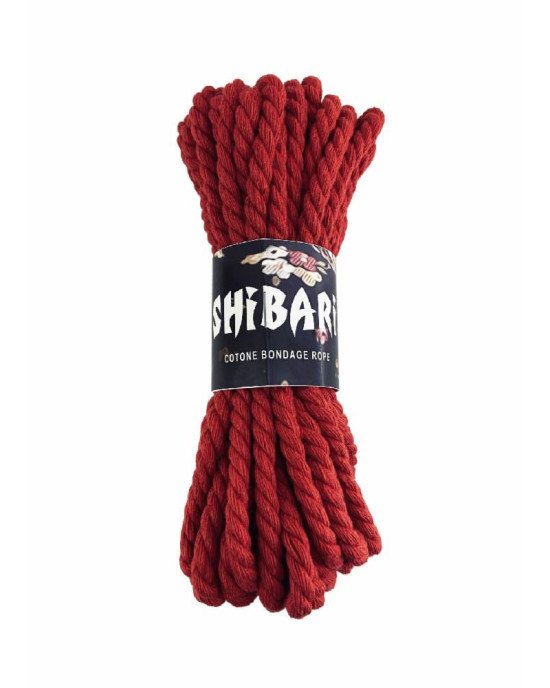 Бавовняна мотузка для шібарі Feral Feelings Shibari Rope, 8 м червона Бавовняна мотузка для шібарі Feral Feelings Shibari Rope, 8 м червона
