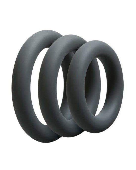 Набір ерекційних кілець Doc Johnson OptiMALE 3 C-Ring Set Thick Набір ерекційних кілець Doc Johnson OptiMALE 3 C-Ring Set Thick