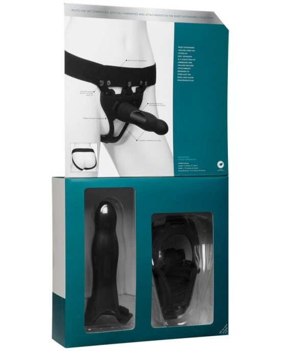 Страпон унісекс Doc Johnson Body Extensions - BE Daring, порожня насадка Страпон унісекс Doc Johnson Body Extensions - BE Daring, порожня насадка