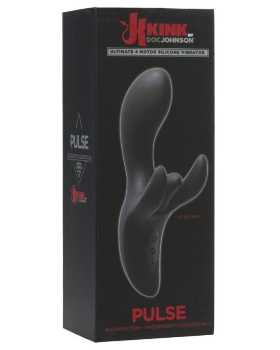 Вібратор-кролик Doc Johnson Kink - Pulse - Ultimate 4 Motor Silicone Vibrator Вібратор-кролик Doc Johnson Kink - Pulse - Ultimate 4 Motor Silicone Vibrator