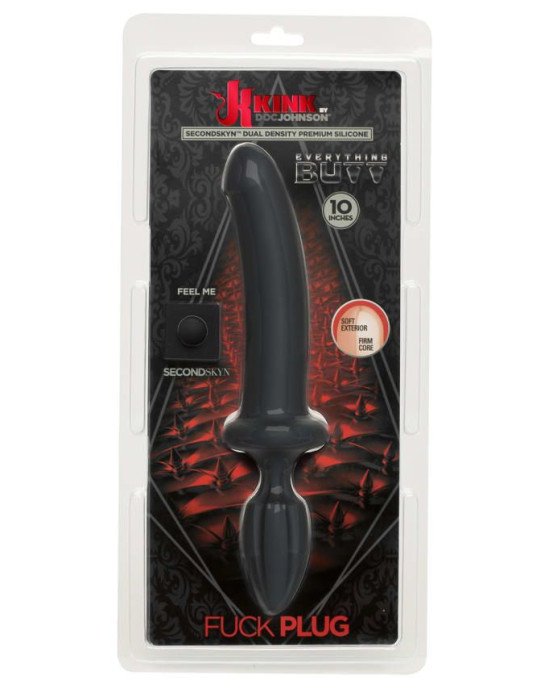 Анальний плаг з ділдо Doc Johnson Kink - Dual Density SECONDSKYN Fuck Plug - Black Анальний плаг з ділдо Doc Johnson Kink - Dual Density SECONDSKYN Fuck Plug - Black