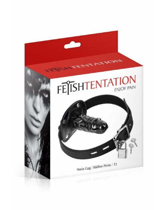 Кляп з великим фаллоімітатором Fetish Tentation Penis Gag T2 Кляп з великим фаллоімітатором Fetish Tentation Penis Gag T2