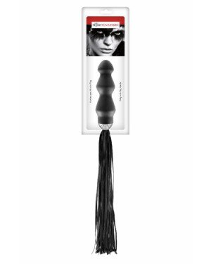 Флогер з ручкою - анальним плагом Fetish Tentation Whip with Plug Handle Флогер з ручкою - анальним плагом Fetish Tentation Whip with Plug Handle