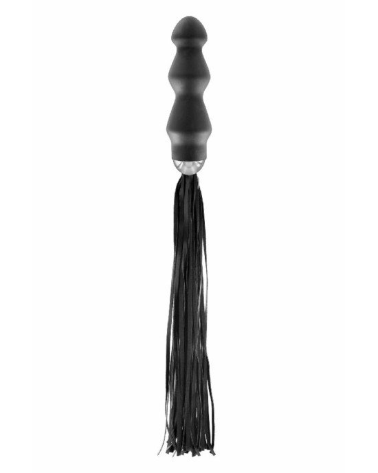 Флогер з ручкою - анальним плагом Fetish Tentation Whip with Plug Handle Флогер з ручкою - анальним плагом Fetish Tentation Whip with Plug Handle