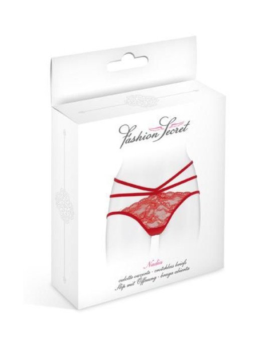 Трусики з відкритою попкою Fashion Secret Nadia Red Трусики з відкритою попкою Fashion Secret Nadia Red