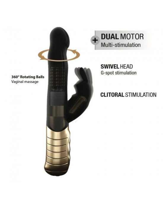 Вібратор-кролик Dorcel Baby Rabbit Gold 2.0 з перлинним масажем і головкою, що обертається Вібратор-кролик Dorcel Baby Rabbit Gold 2.0 з перлинним масажем і головкою, що обертається