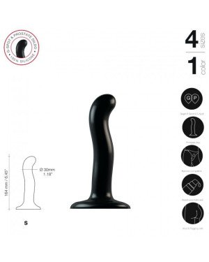 Насадка для страпону Strap-On-Me P&G-Spot Dildo, силікон, розмір S