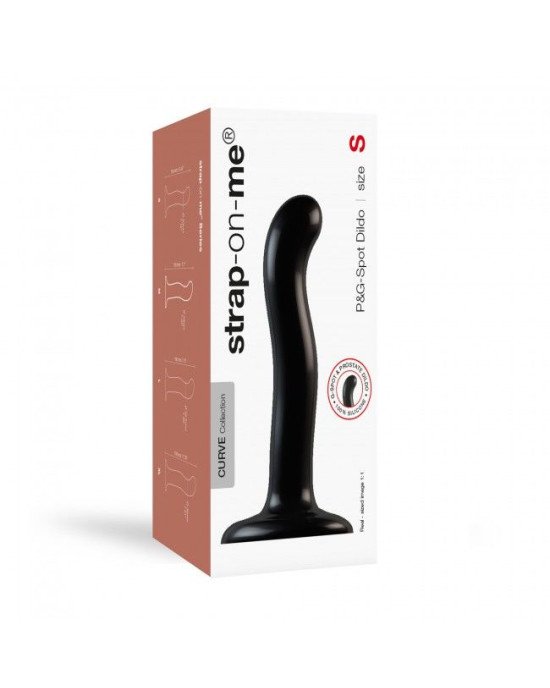 Насадка для страпону Strap-On-Me P&G-Spot Dildo, силікон, розмір S Насадка для страпону Strap-On-Me P&G-Spot Dildo, силікон, розмір S