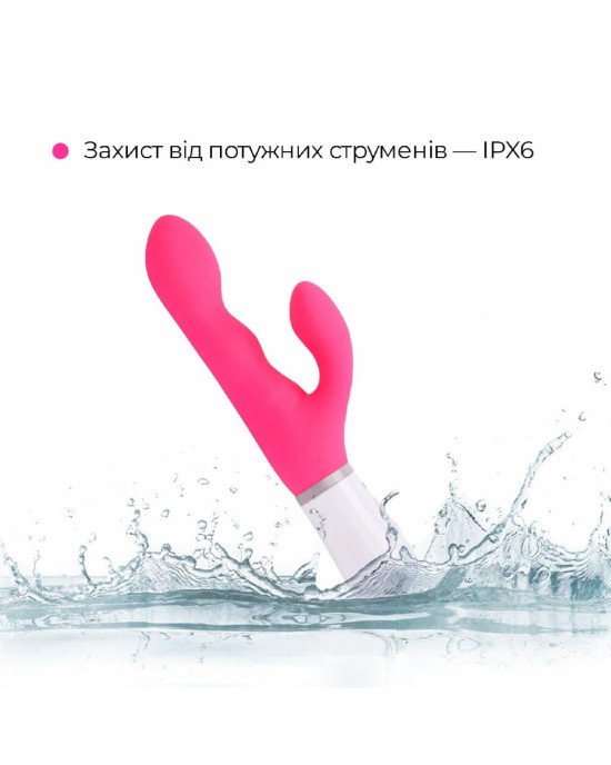 Смарт вібратор-кролик Lovense Nora з обертовим стволом Смарт вібратор-кролик Lovense Nora з обертовим стволом