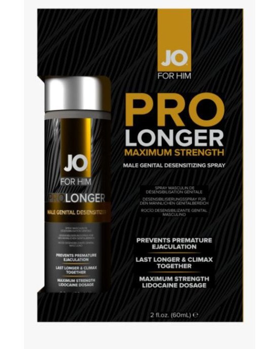Пролонгувальний спрей System JO Prolonger Spray with Lidocaine (60 мл), не містить мінеральних масел