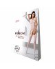 Бодістокінг з імітацією панчох і ажурною вставкою Passion BS072 white Бодістокінг з імітацією панчох і ажурною вставкою Passion BS072 white