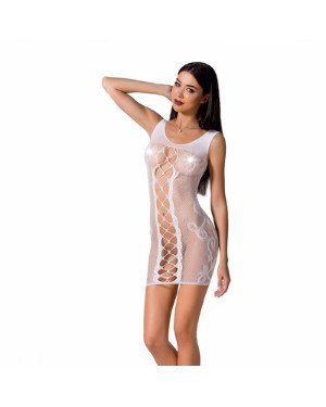 Відверта сукня-сітка Passion BS073 white