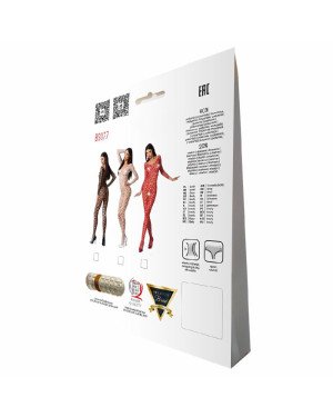 Бодістокінг з крупною сіткою Passion BS077 black Бодістокінг з крупною сіткою Passion BS077 black