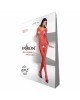 Бодістокінг з крупною сіткою Passion BS077 red Бодістокінг з крупною сіткою Passion BS077 red
