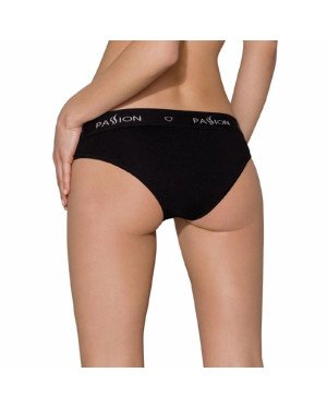 Трусики з широкою гумкою і мереживом Passion PS001 PANTIES black, size M