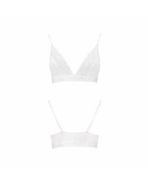 Еластичний топ з мереживом Passion PS001 TOP white, size L Еластичний топ з мереживом Passion PS001 TOP white, size L