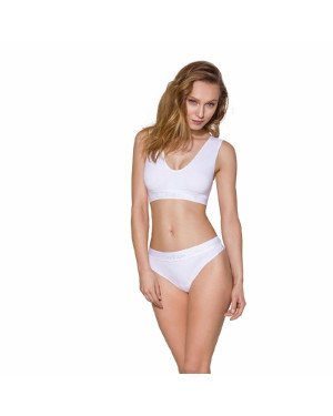Спортивний топ з еластичної бавовни Passion PS005 TOP white, size S