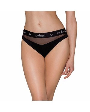 Трусики з прозорою вставкою Passion PS006 PANTIES black, size XL