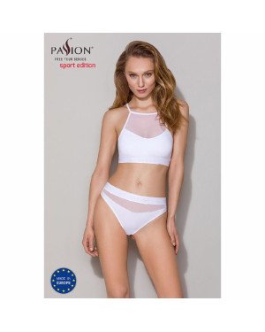 Трусики з прозорою вставкою Passion PS006 PANTIES white, size S