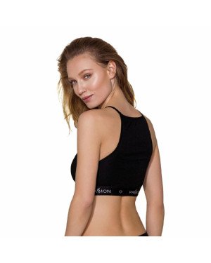 Спортивний топ з прозорою вставкою Passion PS006 TOP black, size S