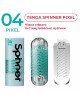 Мастурбатор Tenga Spinner 04 Pixel з пружною стимулювальною спіраллю всередині Мастурбатор Tenga Spinner 04 Pixel з пружною стимулювальною спіраллю всередині