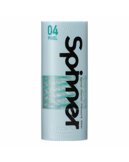 Мастурбатор Tenga Spinner 04 Pixel з пружною стимулювальною спіраллю всередині Мастурбатор Tenga Spinner 04 Pixel з пружною стимулювальною спіраллю всередині
