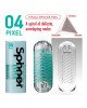 Мастурбатор Tenga Spinner 04 Pixel з пружною стимулювальною спіраллю всередині Мастурбатор Tenga Spinner 04 Pixel з пружною стимулювальною спіраллю всередині