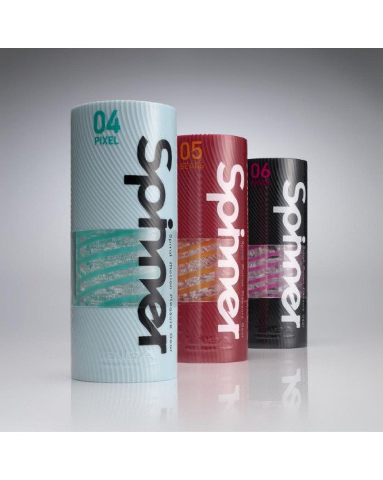 Мастурбатор Tenga Spinner 06 Brick з пружною стимулювальною спіраллю всередині Мастурбатор Tenga Spinner 06 Brick з пружною стимулювальною спіраллю всередині