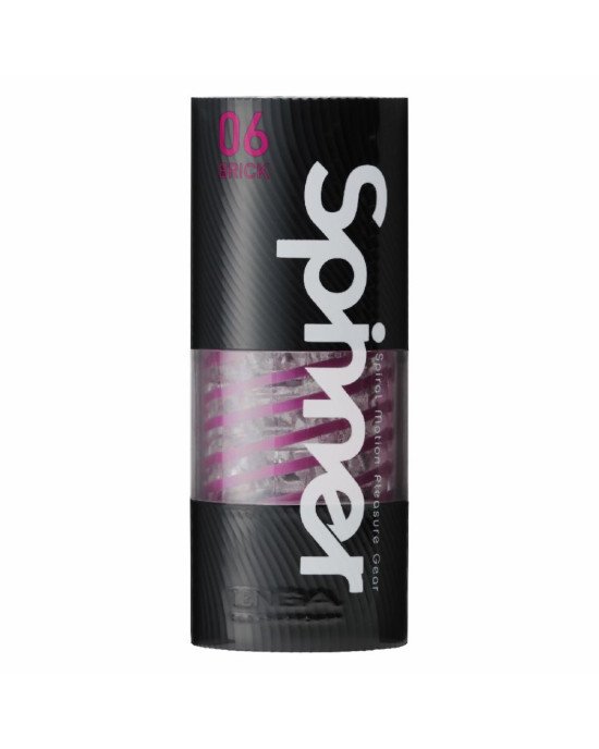 Мастурбатор Tenga Spinner 06 Brick з пружною стимулювальною спіраллю всередині Мастурбатор Tenga Spinner 06 Brick з пружною стимулювальною спіраллю всередині