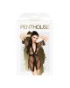 Комплект з прозорим пеньюаром та мініатюрними стрінгами Penthouse - Midnight Mirage Black S/L Комплект з прозорим пеньюаром та мініатюрними стрінгами Penthouse - Midnight Mirage Black S/L