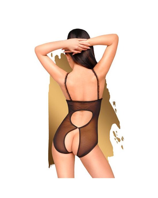 Боді з відкритими грудями та спиною Penthouse - Turned On Black M/L Боді з відкритими грудями та спиною Penthouse - Turned On Black M/L
