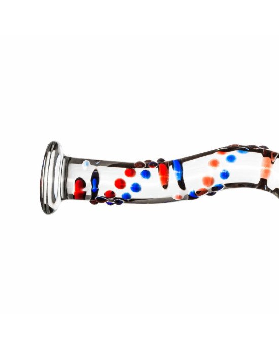 Скляний ділдо з вигинами і малюнком Gildo Glass Dildo No. 3 Скляний ділдо з вигинами і малюнком Gildo Glass Dildo No. 3