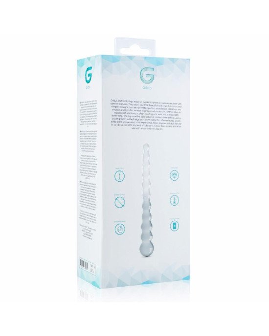 Скляний ділдо у вигляді намистин Gildo Glass Dildo No. 20 Скляний ділдо у вигляді намистин Gildo Glass Dildo No. 20