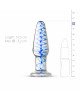 Скляна анальна пробка з внутрішньою спіраллю Gildo Glass Buttplug No. 23 Скляна анальна пробка з внутрішньою спіраллю Gildo Glass Buttplug No. 23
