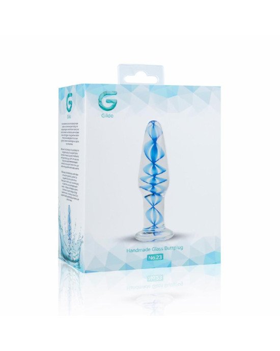 Скляна анальна пробка з внутрішньою спіраллю Gildo Glass Buttplug No. 23 Скляна анальна пробка з внутрішньою спіраллю Gildo Glass Buttplug No. 23