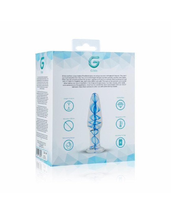 Скляна анальна пробка з внутрішньою спіраллю Gildo Glass Buttplug No. 23 Скляна анальна пробка з внутрішньою спіраллю Gildo Glass Buttplug No. 23