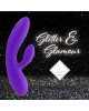 Гнучкий вібратор кролик з двома моторами FeelzToys Lea Rabbit Vibrator Medium Purple