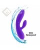 Гнучкий вібратор кролик з двома моторами FeelzToys Lea Rabbit Vibrator Medium Purple