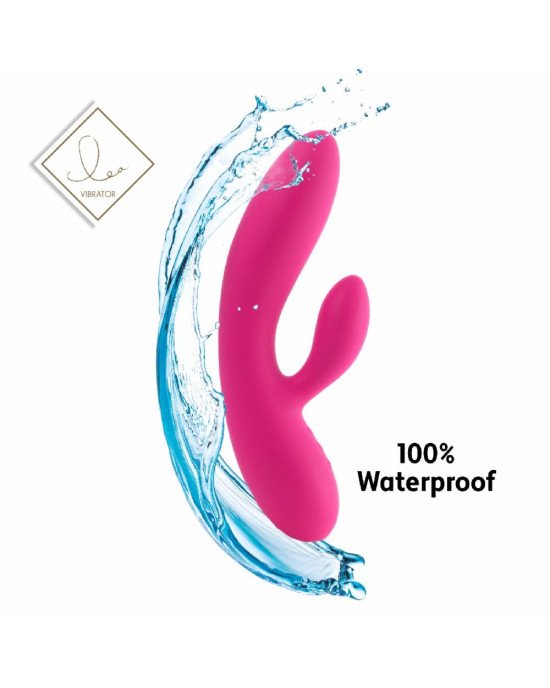 Гнучкий вібратор кролик з двома моторами FeelzToys Lea Rabbit Vibrator Rubine Red Гнучкий вібратор кролик з двома моторами FeelzToys Lea Rabbit Vibrator Rubine Red