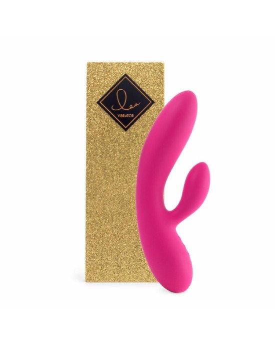Гнучкий вібратор кролик з двома моторами FeelzToys Lea Rabbit Vibrator Rubine Red Гнучкий вібратор кролик з двома моторами FeelzToys Lea Rabbit Vibrator Rubine Red