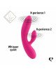 Гнучкий вібратор кролик з двома моторами FeelzToys Lea Rabbit Vibrator Rubine Red Гнучкий вібратор кролик з двома моторами FeelzToys Lea Rabbit Vibrator Rubine Red
