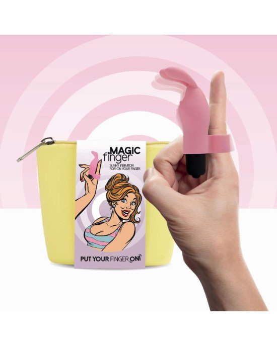 Вібратор на палець FeelzToys Magic Finger Vibrator Pink Вібратор на палець FeelzToys Magic Finger Vibrator Pink