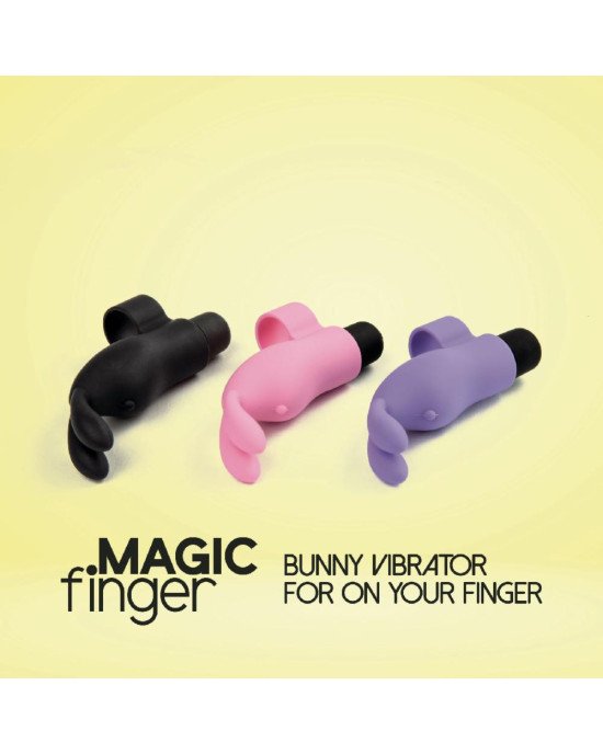 Вібратор на палець FeelzToys Magic Finger Vibrator Black Вібратор на палець FeelzToys Magic Finger Vibrator Black